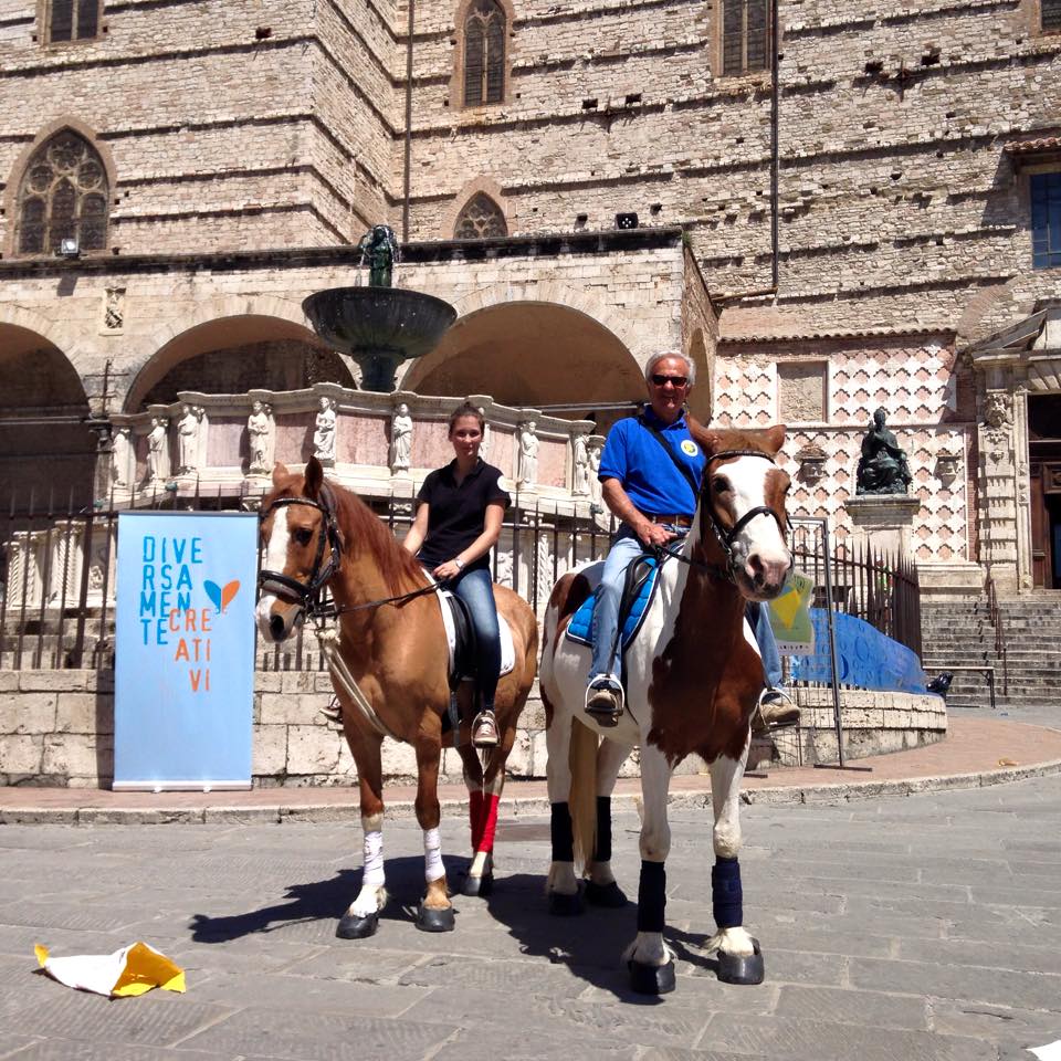 passeggiate a cavallo Perugia in centro storico